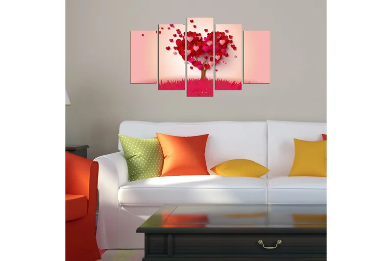 Dekorativ MDF-målning 5 Delar - Flerfärgad - Inredning - Tavlor & konst - Canvastavlor