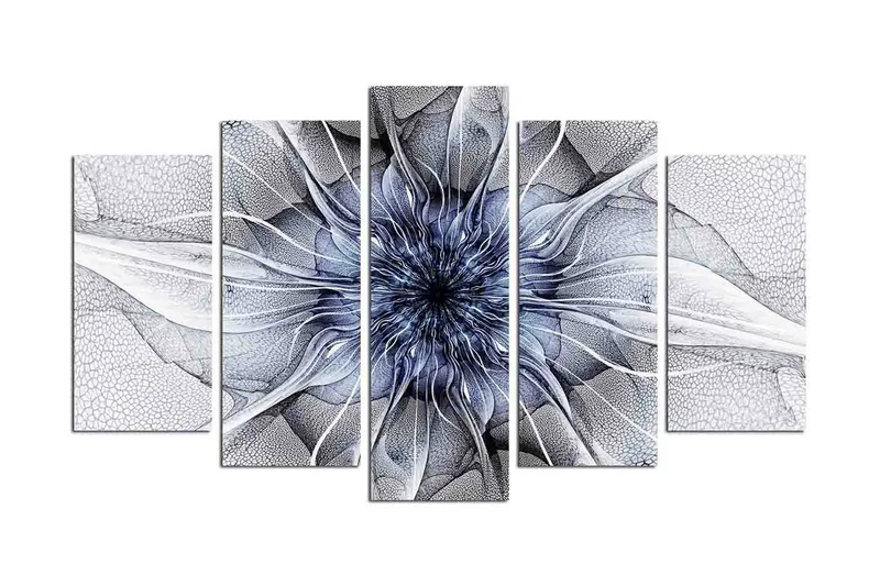 Dekorativ MDF-målning 5 Delar, Flerfärgad