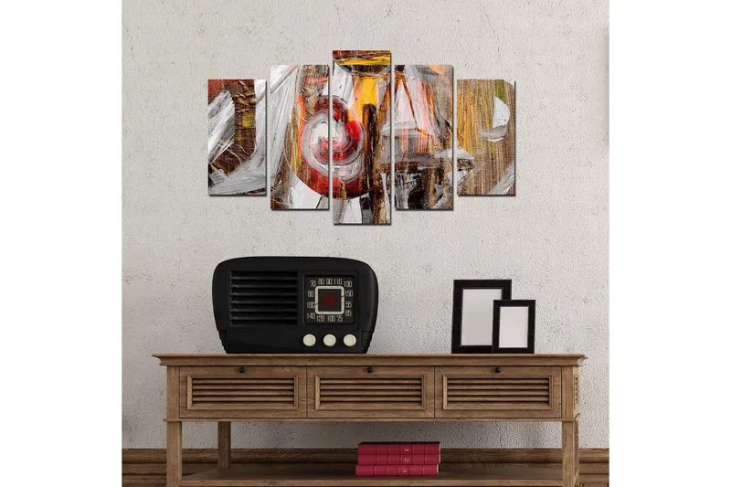 Dekorativ MDF-målning 5 Delar - Flerfärgad - Inredning - Tavlor & konst - Canvastavlor