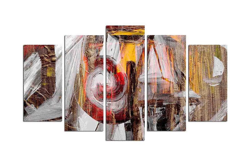 Dekorativ MDF-målning 5 Delar - Flerfärgad - Inredning - Tavlor & konst - Canvastavlor
