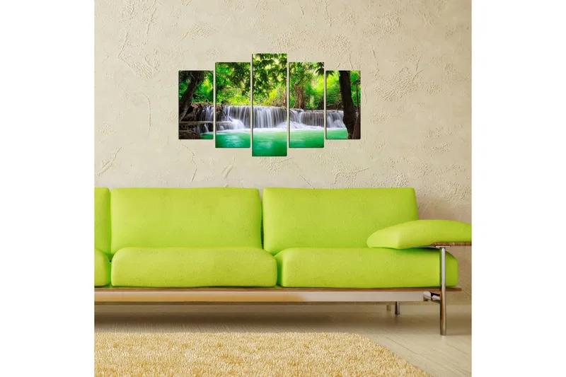 Dekorativ MDF-målning 5 Delar - Flerfärgad - Inredning - Tavlor & konst - Canvastavlor