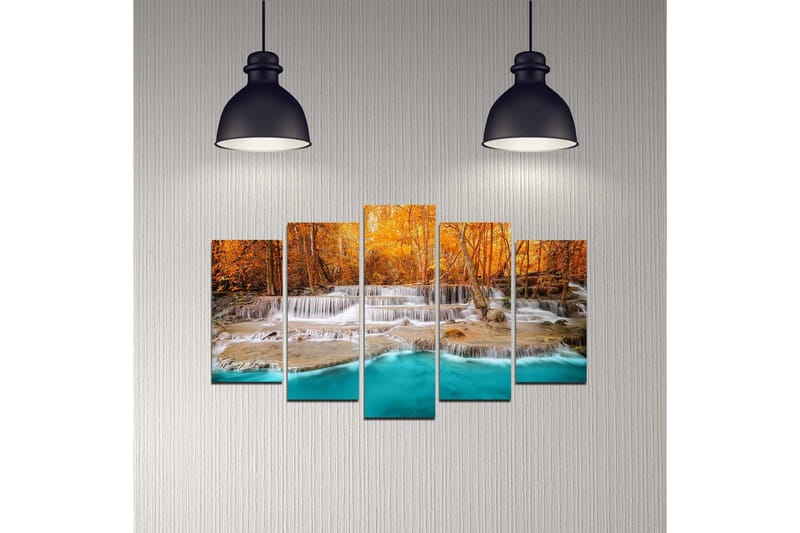 Dekorativ MDF-målning 5 Delar - Flerfärgad - Inredning - Tavlor & konst - Canvastavlor