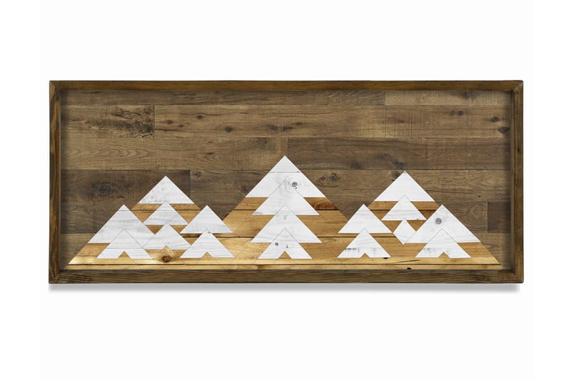 Dekorativ MDF-målning - Brun/Vit - Inredning - Tavlor & konst - Canvastavlor