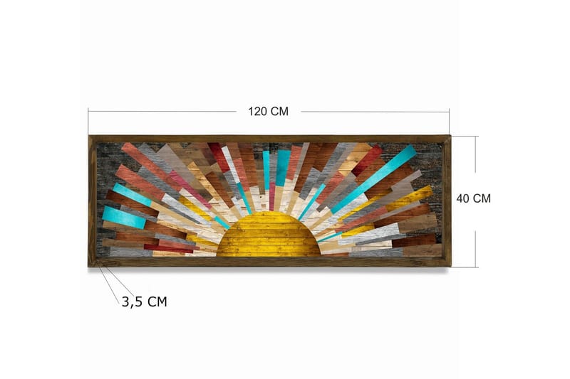 Dekorativ MDF-målning - Flerfärgad - Inredning - Tavlor & konst - Canvastavlor