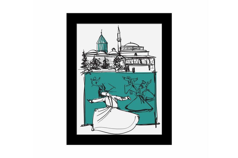 Dekorativ MDF-målning - Flerfärgad - Inredning - Tavlor & konst - Canvastavlor