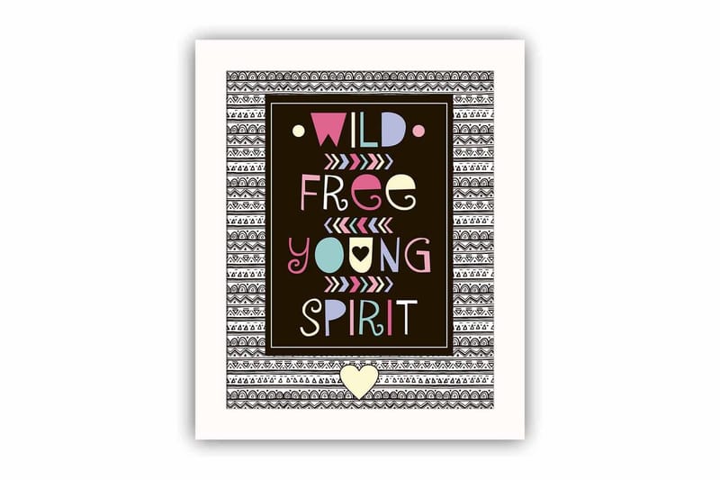 Dekorativ MDF-målning, Flerfärgad