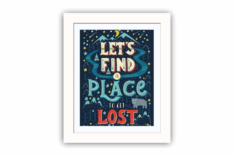 Dekorativ MDF-målning, Flerfärgad