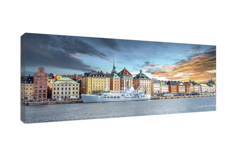 Stockholm Gamla 60x150 cm - Multifärgad - Inredning - Tavlor & konst - Canvastavlor