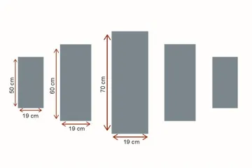 Stor Canvastavla i 5 delar 105x70 cm - Stämningsfull vy av en kanal med gondoler i kvällsbelysning - Turkos / Guld / Mörkblå - Inredning - Tavlor & konst - Canvastavlor