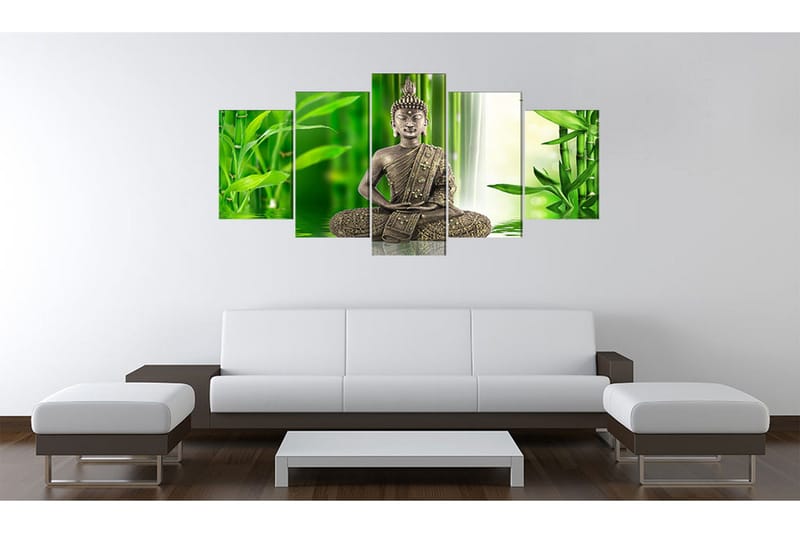 Tavla Överväger Buddha 200x100 - Artgeist sp. z o. o. - Inredning - Tavlor & konst - Canvastavlor