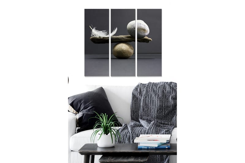 Tavla 3-pack Flerfärgad - 20x50 cm - Inredning - Tavlor & konst - Canvastavlor
