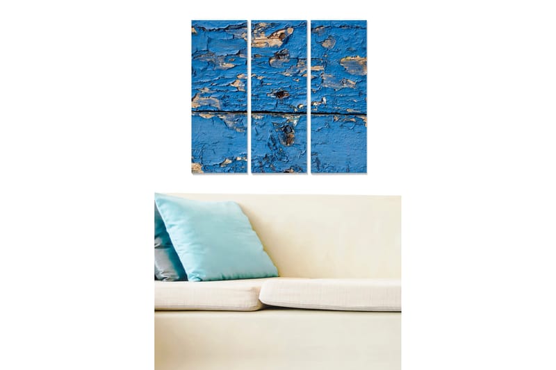 Tavla 3-pack Flerfärgad - 20x50 cm - Inredning - Tavlor & konst - Canvastavlor