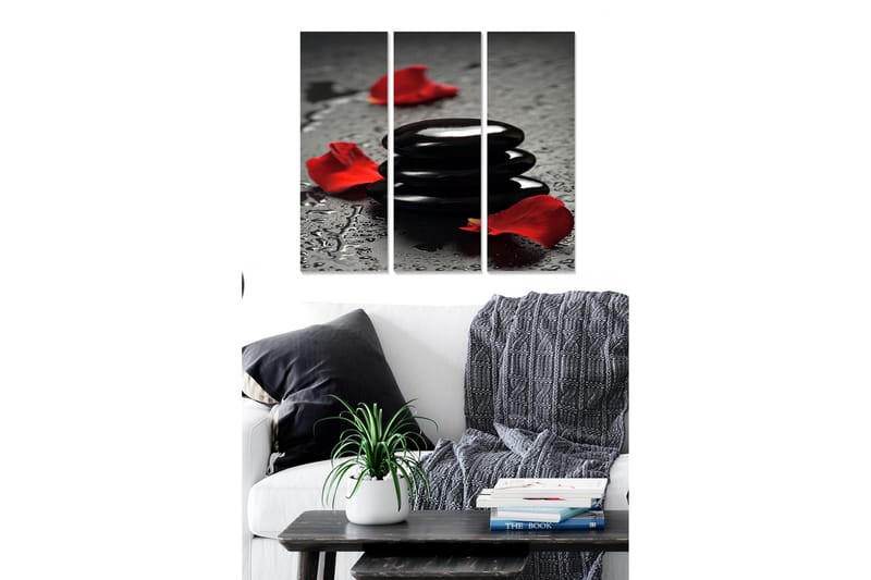 Tavla 3-pack Flerfärgad - 20x50 cm - Inredning - Tavlor & konst - Canvastavlor