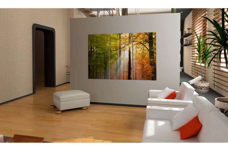 Tavla A Calm Autumn Forest 120x80 - Artgeist sp. z o. o. - Inredning - Tavlor & konst - Canvastavlor