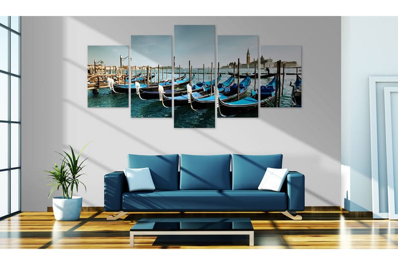 Tavla A Canal In Venice 200x100 - Artgeist sp. z o. o. - Inredning - Tavlor & konst - Canvastavlor