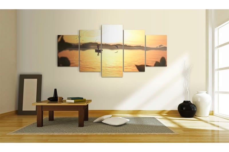 Tavla A Lake At Dusk 100x50 - Artgeist sp. z o. o. - Inredning - Tavlor & konst - Canvastavlor