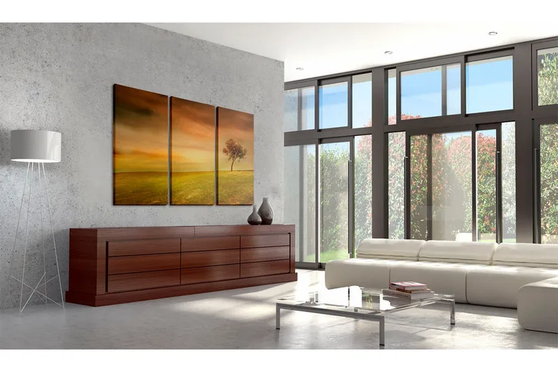 Tavla A Lonely Tree On A Meadow 120x80 - Artgeist sp. z o. o. - Inredning - Tavlor & konst - Canvastavlor