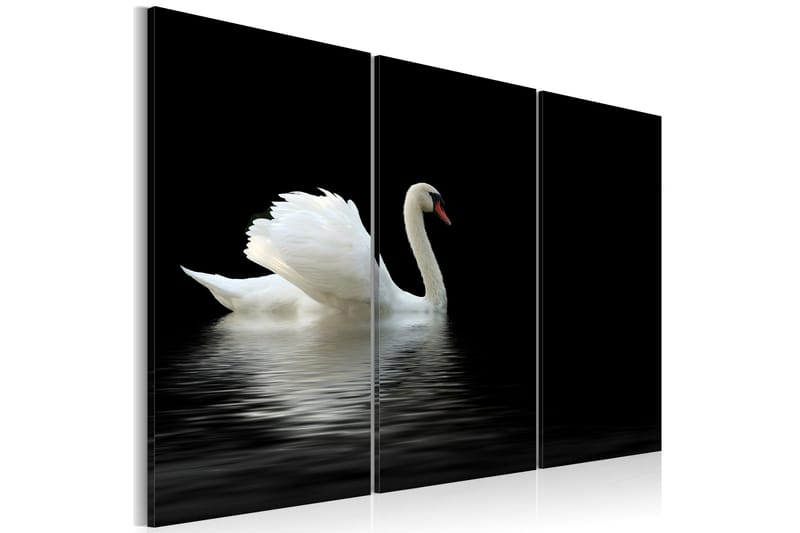 Tavla A lonely white swan 90x60 - Artgeist sp. z o. o. - Inredning - Tavlor & konst - Canvastavlor