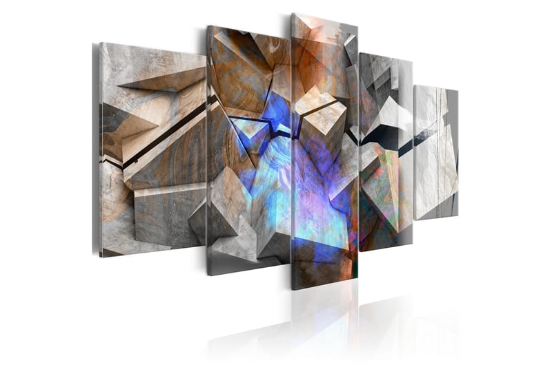 Tavla Abstract Cubes 100x50, Artgeist sp. z o. o.