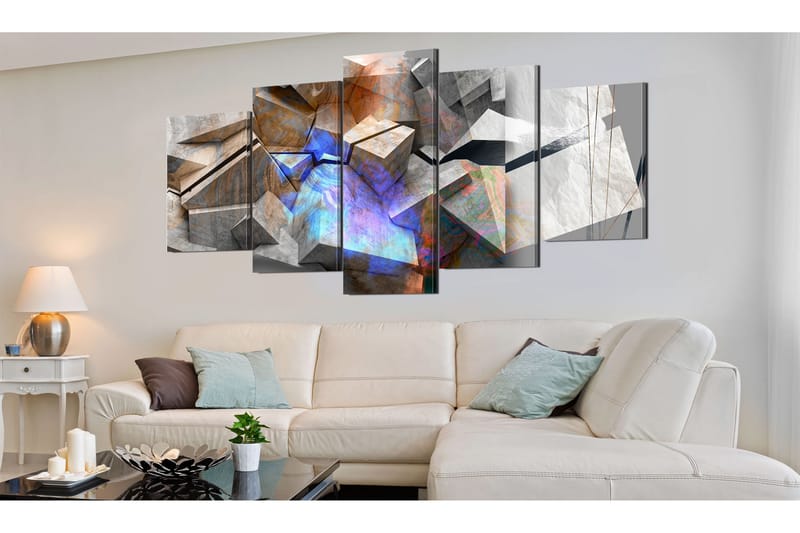 Tavla Abstract Cubes 200x100 - Artgeist sp. z o. o. - Inredning - Tavlor & konst - Canvastavlor