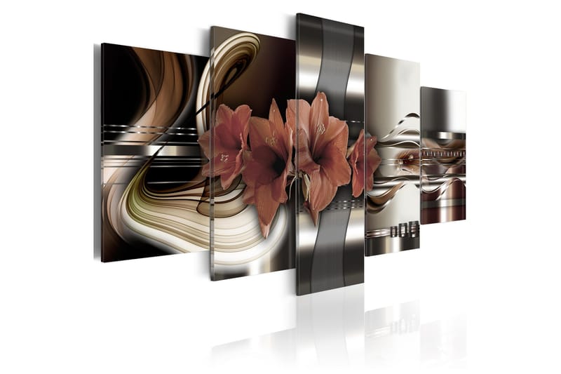 Tavla Abstraction And Amaryllis 100x50, Artgeist sp. z o. o.