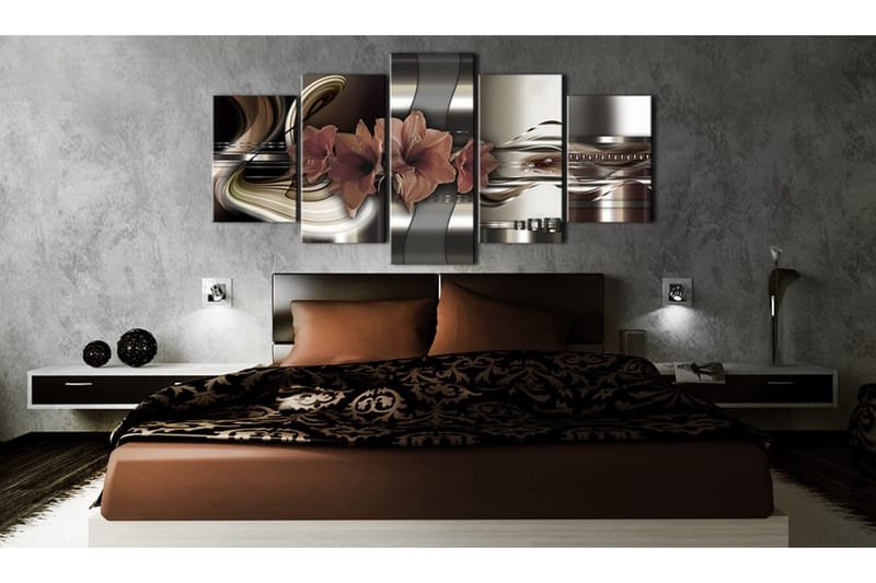 Tavla Abstraction And Amaryllis 100x50 - Artgeist sp. z o. o. - Inredning - Tavlor & konst - Canvastavlor