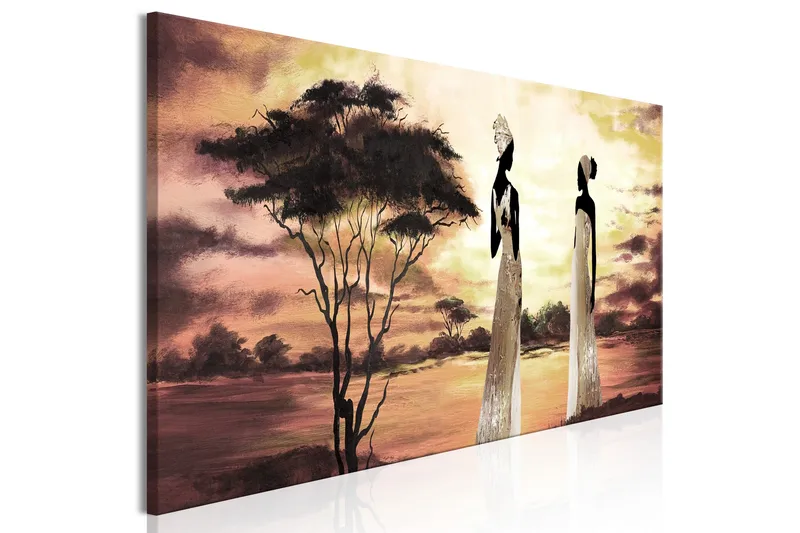 Tavla African Goddesses (1 Part) Narrow 150x50 - Artgeist sp. z o. o. - Inredning - Tavlor & konst - Canvastavlor
