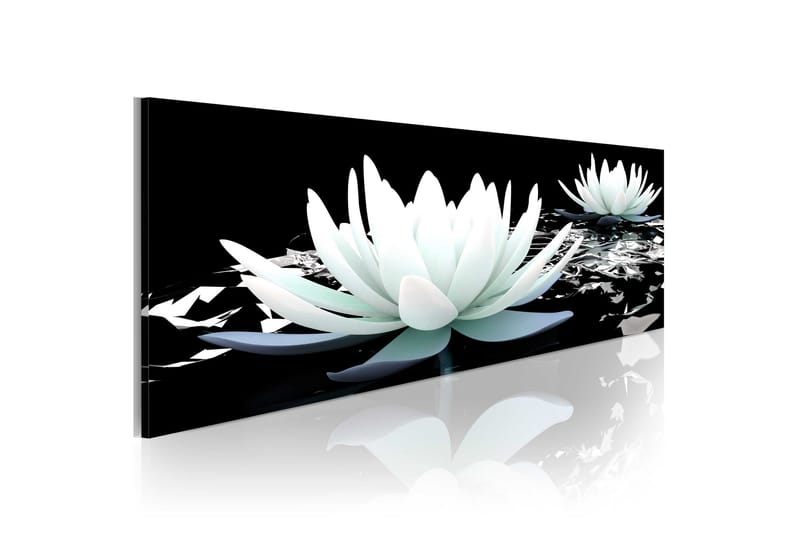 Tavla Alabaster Lilies 135x45 - Artgeist sp. z o. o. - Inredning - Tavlor & konst - Canvastavlor