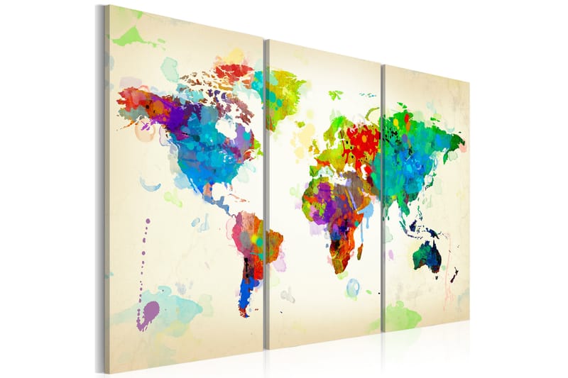 Tavla All Colors Of The World Triptych 60x40 - Artgeist sp. z o. o. - Inredning - Tavlor & konst - Canvastavlor