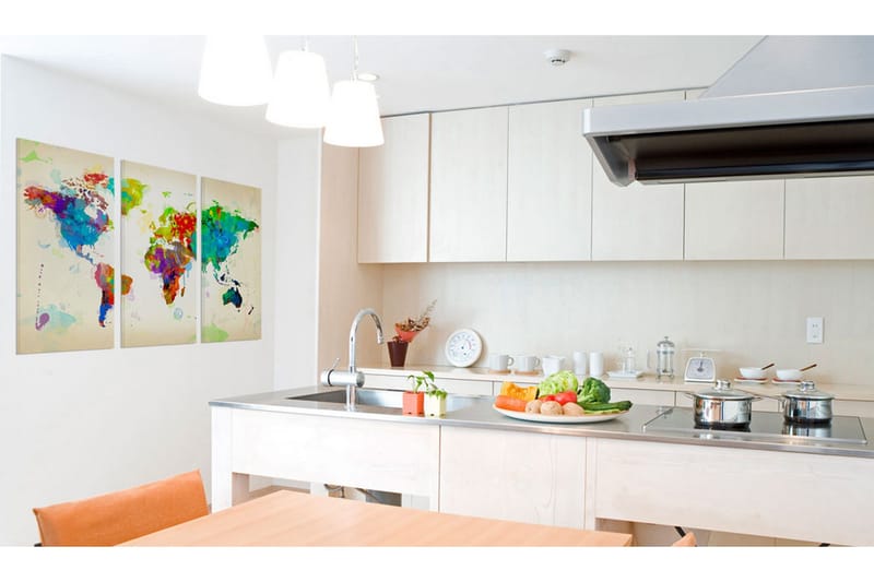 Tavla All Colors Of The World Triptych 60x40 - Artgeist sp. z o. o. - Inredning - Tavlor & konst - Canvastavlor