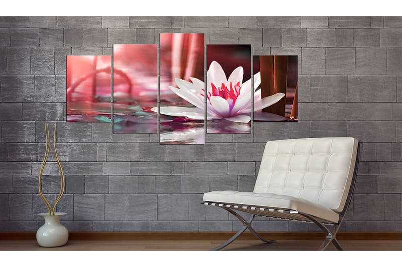 Tavla Amaranthine Lotus 200x100 - Artgeist sp. z o. o. - Inredning - Tavlor & konst - Canvastavlor