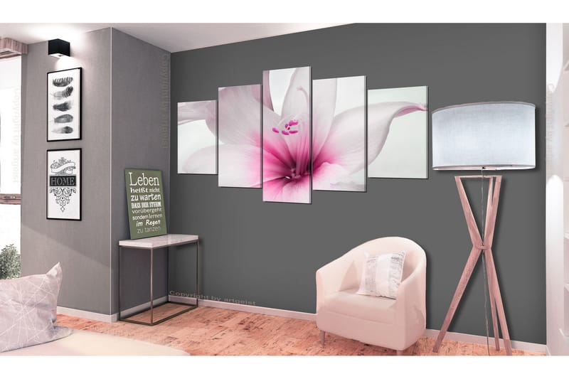 Tavla Amarylis Pink Charm 200x100 - Artgeist sp. z o. o. - Inredning - Tavlor & konst - Canvastavlor