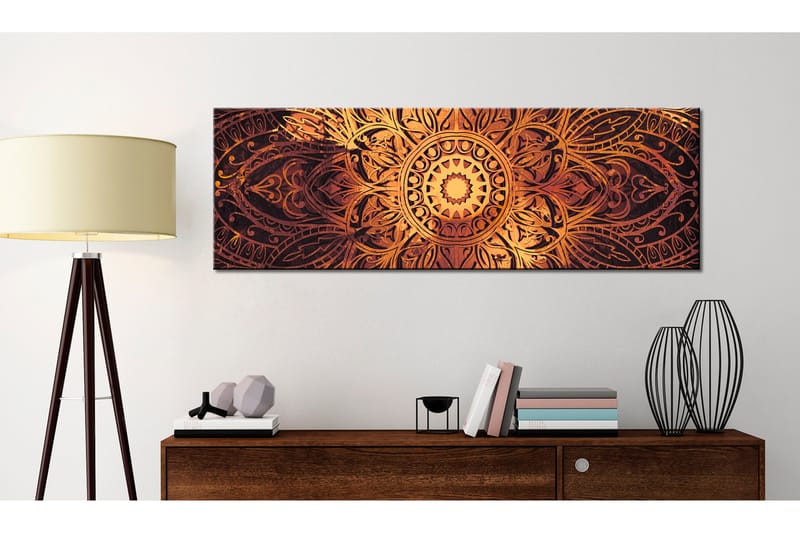 Tavla Amber Mandala 120x40 - Artgeist sp. z o. o. - Inredning - Tavlor & konst - Canvastavlor