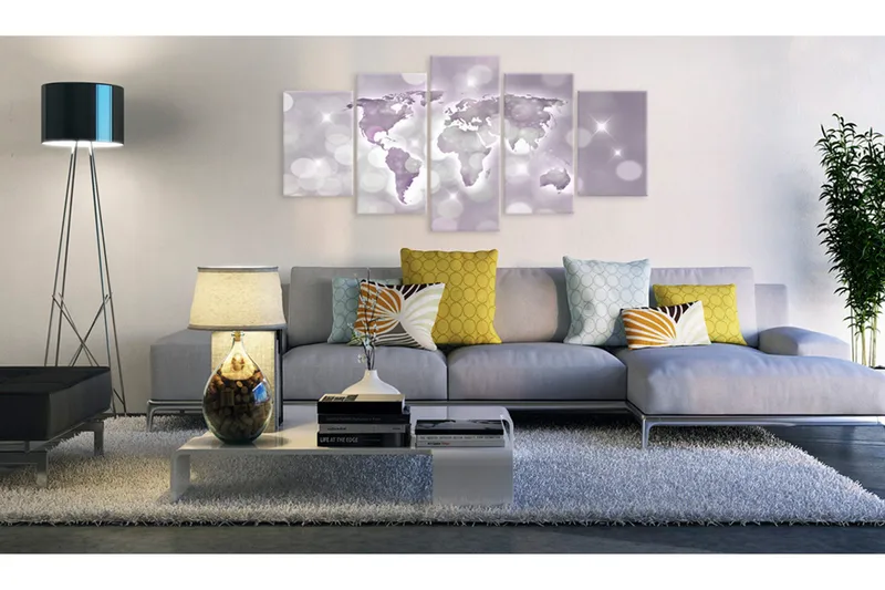 Tavla Amethyst World 100x50 - Artgeist sp. z o. o. - Inredning - Tavlor & konst - Canvastavlor
