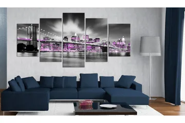 Tavla Amethystine New York 100x50 - Artgeist sp. z o. o. - Inredning - Tavlor & konst - Canvastavlor