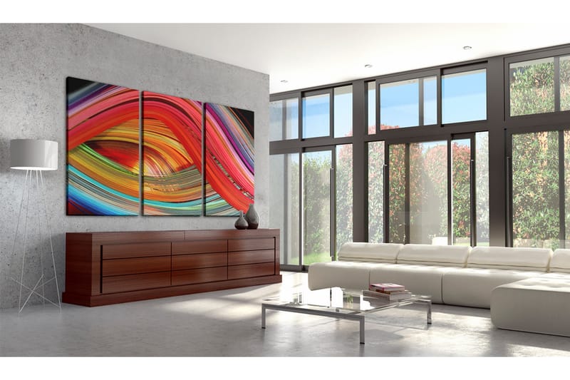Tavla An abstract rainbow 90x60 - Artgeist sp. z o. o. - Inredning - Tavlor & konst - Canvastavlor