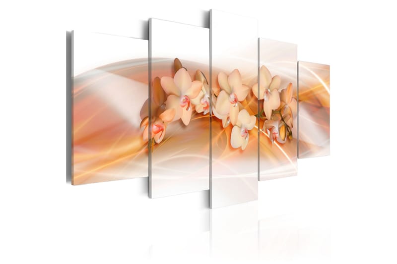 Tavla An Orchid A Delicate Decoration 200x100 - Artgeist sp. z o. o. - Inredning - Tavlor & konst - Canvastavlor