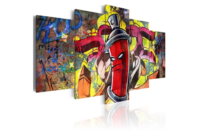Tavla Angry Spray Can 200x100 - Artgeist sp. z o. o. - Inredning - Tavlor & konst - Canvastavlor