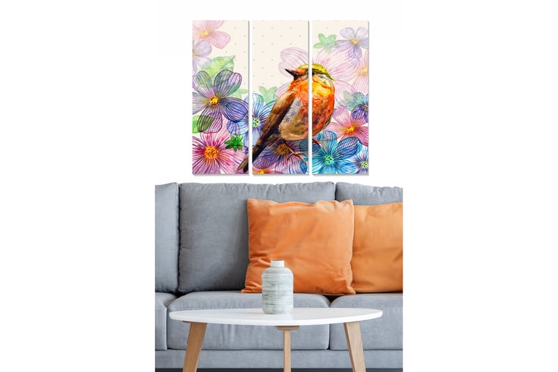 Tavla Animal 3-pack Flerfärgad - 20x50 cm - Inredning - Tavlor & konst - Canvastavlor