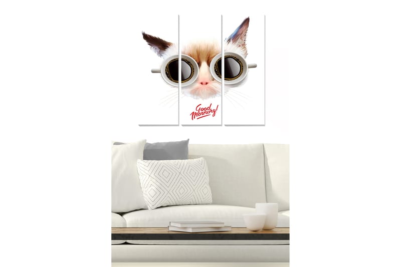 Tavla Animal 3-pack Flerfärgad - 20x50 cm - Inredning - Tavlor & konst - Canvastavlor