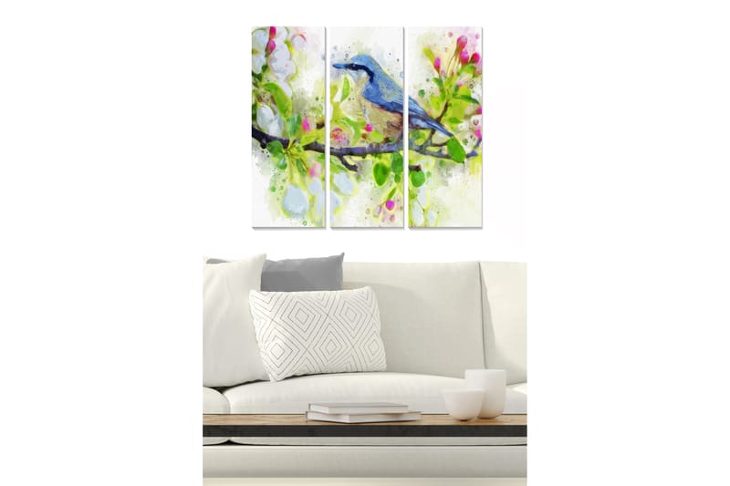 Tavla Animal 3-pack Flerfärgad - 20x50 cm - Inredning - Tavlor & konst - Canvastavlor