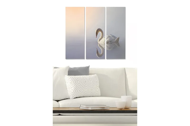 Tavla Animal 3-pack Flerfärgad, 20x50 cm