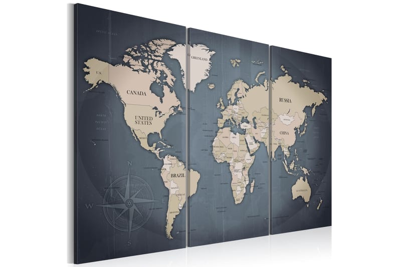 Tavla Anthracitic World 90x60 - Artgeist sp. z o. o. - Inredning - Tavlor & konst - Canvastavlor