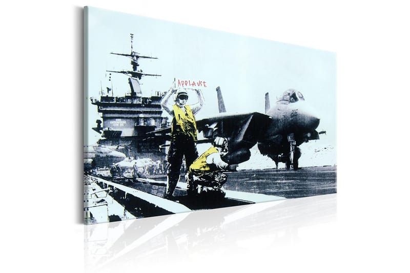 Tavla Applause by Banksy 120x80 - Artgeist sp. z o. o. - Inredning - Tavlor & konst - Canvastavlor
