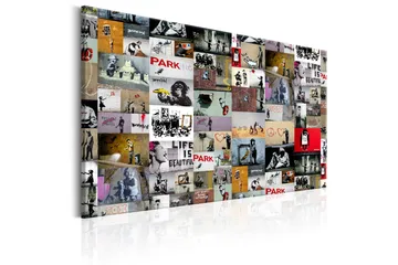 Tavla Art of Collage: Banksy 120x80 - Artgeist sp. z o. o. - Inredning - Tavlor & konst - Canvastavlor