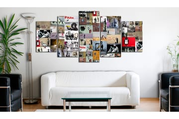 Tavla Art Of Collage Banksy Iv 100x50 - Artgeist sp. z o. o. - Inredning - Tavlor & konst - Canvastavlor