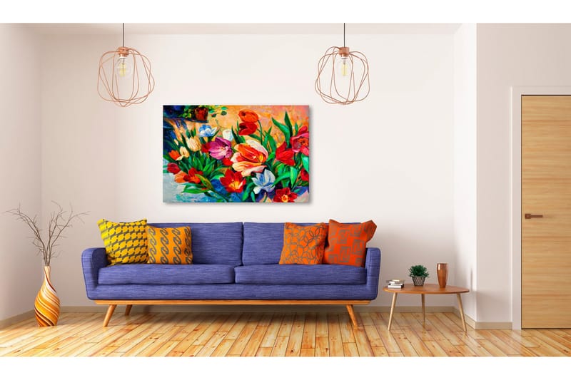 Tavla Art of Colours: Tulips 90x60, Artgeist sp. z o. o.