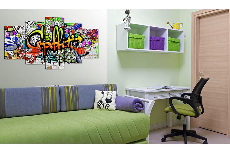 Tavla Artistic Graffiti 100x50 - Artgeist sp. z o. o. - Inredning - Tavlor & konst - Canvastavlor