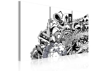 Tavla Artistic Mess Triptych 60x40