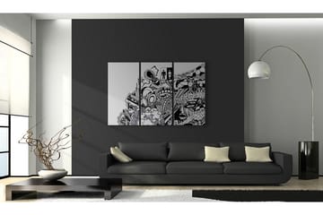 Tavla Artistic mess triptych 90x60 - Artgeist sp. z o. o. - Inredning - Tavlor & konst - Canvastavlor